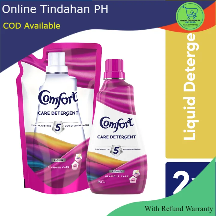 Comfort Liquid Detergent Glamour Care 850ml Bottle + 600ml Pouch