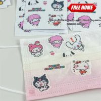 Freehome?ซานริโอ?4ชิ้นสติกเกอร์กันยุง Kawaii Kuromi/mylody/kt น้ำมันหอมระเหยกลิ่นพฤกษากันน้ำแพทช์กันยุงแมลงความปลอดภัยคงทนสำหรับเด็กทารก