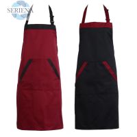 ❈❈ SERIENA Women Men Plain Apron Pocket for Chefs Butchers Cafe BBQ Cooking Craft Kitchen