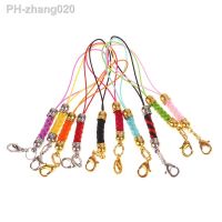 10 Pcs Colorful Rope Keychain Mobile Phone Strap DIY Keyring Pendant With Lobster Clasp Lanyard Phone Strap Wholesale