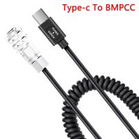 Type-C Fast Charging Source To BMPCC 4K/6K PRO Power Cable Power Supply Spring Cable 9V 12V Camera