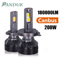 Panduk 4300K 200W H4หลอดไฟ LED 1LM คู่ท่อทองแดง K5C ไฟ LED สำหรับรถยนต์ H1 HB 3,9005 H7 9006หลอดไฟหน้า LED *