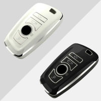 Soft TPU Car Key Case Cover Protector Shell สำหรับ BMW 1 3 5 7 Series X3 X4 X5 F10 F25 X1 F20 F30 F18 F16 E34อุปกรณ์เสริม