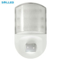 SOLLED เซ็นเซอร์ตรวจจับการเคลื่อนไหวอินฟราเรด,9 LED ไฟกลางคืนบ้านโถงทางเดินห้องนอนโคมไฟติดผนังพร้อมปลั๊ก EU