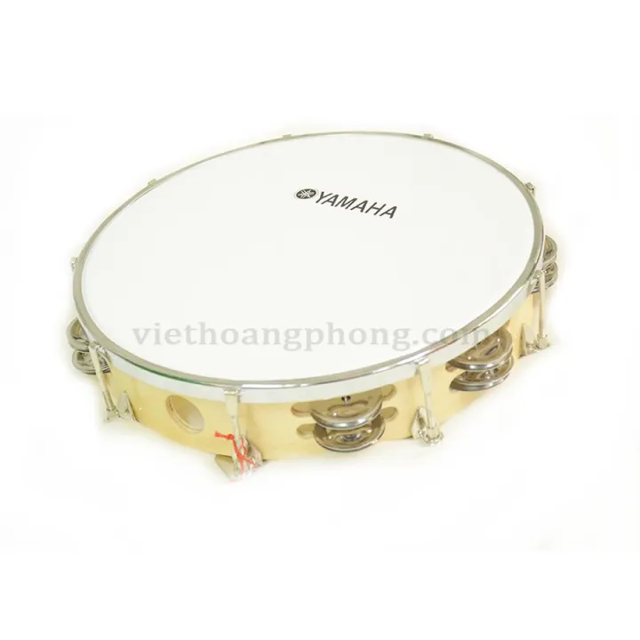 Trống lắc tay - trống gõ bo - Tambourine Yamaha Vành Gỗ - Việt Hoàng Phong