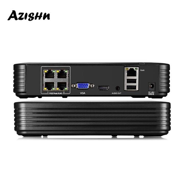 j44-azishn-h-265ai-h-264-8mp-4ch-ระบบบันทึกความเคลื่อนไหวแบบ-hd-nvr-กล้องวงจรปิด-onvif-dvr-poe-48v-p2p-เครื่องบันทึกวีดีโอเครือข่ายมาตรฐานกลางให้กล้องไอพีสื่อสารกับอุปกรณ์บันทึก