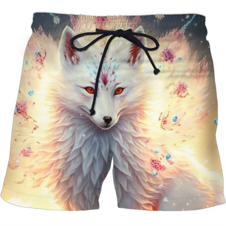beautiful-foxe-3d-printed-short-pants-men-cool-cartoon-swimming-short-trunks-women-fashion-beach-shorts-sport-gym-ice-shorts