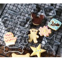 【Ready Stock】 ◈ C14 Cute Metal Aluminum Cake Biscuit Mold Cookie Cutter DIY Baking Pastry Tool Kitchen Bakeware Multiple Shapes
