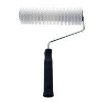 Spiked Portable Tool Plastic Handle Durable Self Leveling Paint Bubble Remove Practical Professional Cement Defoaming Brush 13mm Teeth Height Roller