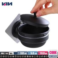 ♗ Wall-mounted Stainless Steel Ashtray Toilet Bathroom Ashtray Free Punching With Cover Wall-mounted Creative Ashtray