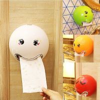 Creative Spherical Tissue Boxes Waterproof Smiley Paper Towel Holder for Kitchen Bathroom Toilet Wall Mounted Roll Paper Holder