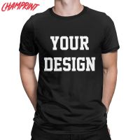 Customized Mens T-Shirt Your OWN Design Pure Cotton Tees Short Sleeve DIY Photo or Logo T Shirts O Neck Clothes Big Size