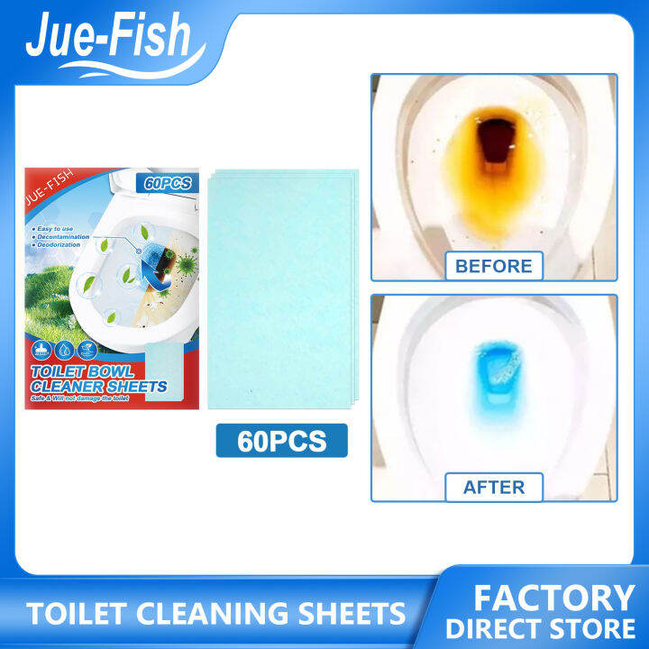 JUEFISH Toilet Cleaning Tablets Flush Deodorizes Toilet Automatic