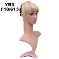 เกิร์ลโชว์ที่คาดผมแบบถักวิกผมปลอมผมหน้าม้าแบบสั้น Bangyb3 6 "16สีให้เลือก50กรัม1ชิ้น