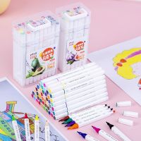 LLD Manga Art Markers Pens Colored Lettering Markers Sketchbook Graffiti Drawing Pen Set Papeleria Stationery School Supplies