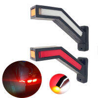 Universal 2PCS LED Neon Stalk Side Marker Light 12V 24V Truck Trailer Position Lamp Waterproof Amber Red White