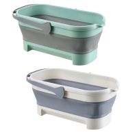 Collapsible Bucket Portable Folding Mop Bucket Silicon Clothes storage Car Washing Fishing Travel Camp Household Storage