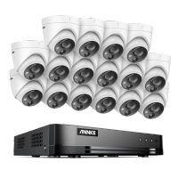 Annke H.265ระบบกล้องวงจรปิด2MP + DVR เฝ้าระวัง16CH พร้อม16X 2MP กล้องนอกอาคารชุดรักษาความปลอดภัยและทนทานต่อสภาพอากาศ IP67