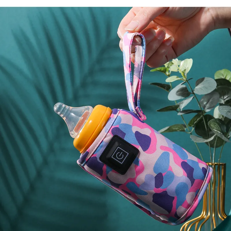 USB Milk Water Warmer Travel Stroller Insulated Bag Baby Nursing Bottle  Heater Safe Kids Supplies for Outdoor Winter