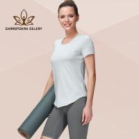 LULU Ultralight Naked-feel Workout Yoga Fitness T-shirt Top Women Hip-length Plain Running Gym Sport Short Sleeve Shirts