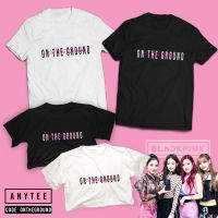 การออกแบบเดิมเสื้อยืดBLACKPINK ROSE On The Ground Album Merch T-Shirt and Loose Croptop ( Korean Tops for women trendy )S-5XL