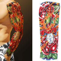 TENG ผู้ชายและผู้หญิงแขน Tattoo รอยสักชั่วคราวสติกเกอร์สักปลอมร้อน3D กันน้ำ