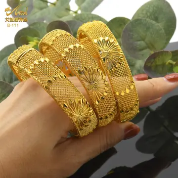 22k  916 Gold Dubai Maharaya Bracelet 5380gr diameter 58cm  Gold  bangle watch Gold jewelry simple necklace Gold jewelry simple