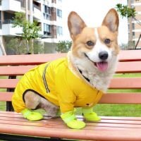 ❧♤ Dog boots teddy shoes out than Xiong Keji big and medium-sized dog pet soft bottom waterproof dirty