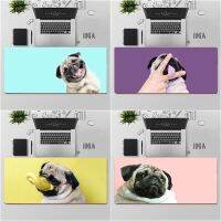 ที่มีคุณภาพสูงสุดน่ารัก Pug Dog Lockside แผ่นรองเมาส์สำหรับเกม แผ่นรองเมาส์ขนาดใหญ่ แผ่นรองแป้นพิมพ์