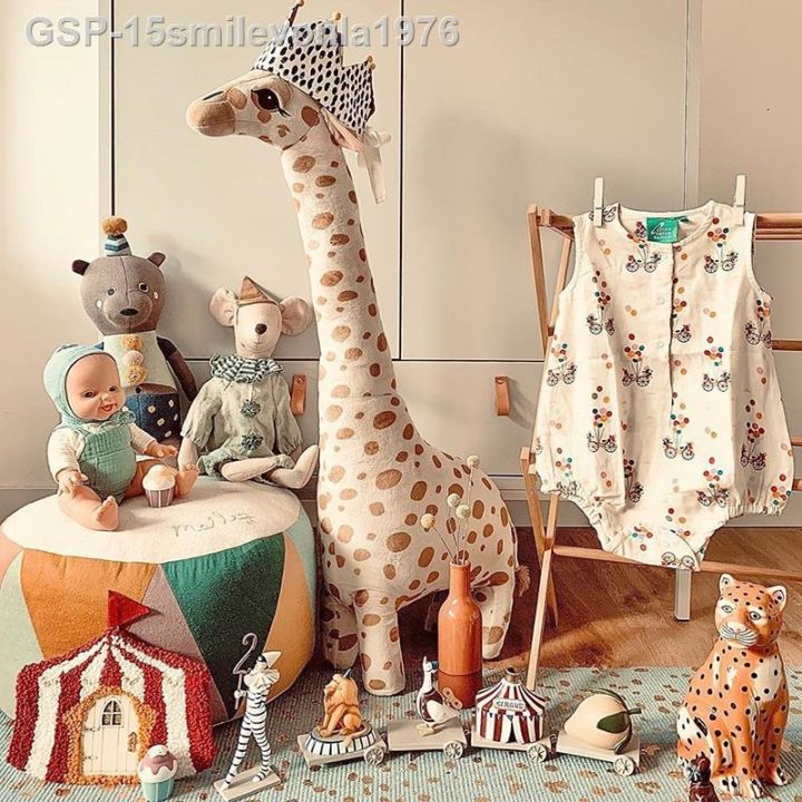 led-เซต15smilevonla1976-pel-cia-girafa-de-tamanho-grande-para-menino-e-menina-brinquedo-dordmir-macio-animal-presente-vers-rio-100ซม