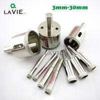 LA VIE 2Pcs Glass Hole Saw 3Mm-30Mm เพชรเจาะ Bit Hole Saws กระเบื้องเซรามิคหินอ่อนหินแกรนิต M25เครื่องมืออุปกรณ์เสริม DB02048