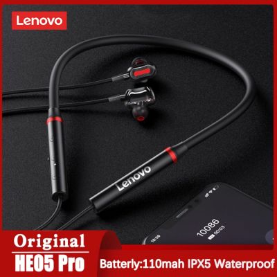ZZOOI Lenovo Wireless Earphone HE05 Pro TWS Bluetooth Sport Earbuds Neckband Hifi Waterproof Headphones For Xiaomi Redmi Huawei iphone
