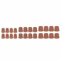 ▤ 8Pcs Chair Leg Cover TPE Floor Protector Furniture Legs Caps Set Kit Table Leg Caps for Table Stool Brown