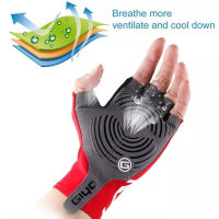 Giyo Short Cycling Gloves Fingerless Gloves Anti-slip Bicycle Lycra Fabric Mitten Mtb Mens Cycling Glove Racing Road Bike Glove