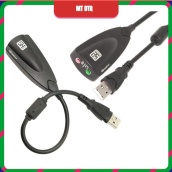 USB Sound card cao cấp 5Hv2 7.1 - Dây chia MIc và Loa từ cổng USB