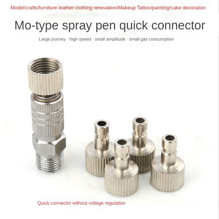 1set-airbrush-quick-disconnect-coupler-fitting-adapter-metal-male-connectors-airbrush-quick-release-adapter-with-4-fittings-1-8inch-part-air-horse-airbrush-quick-connector