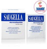 Saugella Dermoliquid Wipes ซอลเจลล่า เดอร์โมลิควิด ไวพ์ แผ่นเช็ดทำความสะอาดจุดซ่อนเร้น 1 กล่อง บรรจุ 10 แผ่น