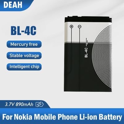 1PCS BL-4C 3.7V 890mAh  BL 4C BL4C Lithium Polymer Phone Battery For Nokia 6100 6125 6136 6170 6300 6301 6102i 7200 7270 8208 LED Strip Lighting