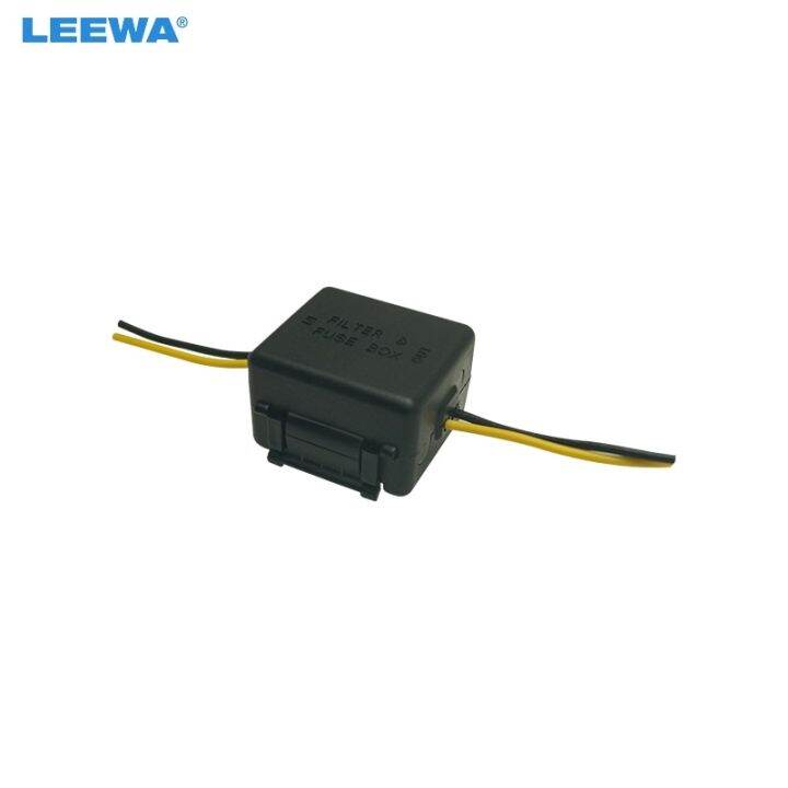 LEEWA 12V Auto Radio Audio Power Relay Capacitor Filter Wire Engine