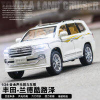 Car Zhi 1/24 Fengt Land Cruiser Alloy Car Model Huilishengguang Off-Road Vehicle Large Metal Car Boxes