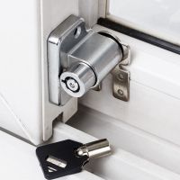 Security Protection Sliding Window Patio Screw Door Lock Key Push Baby Kids Safety Antitheft Door Window Locker Security Lock