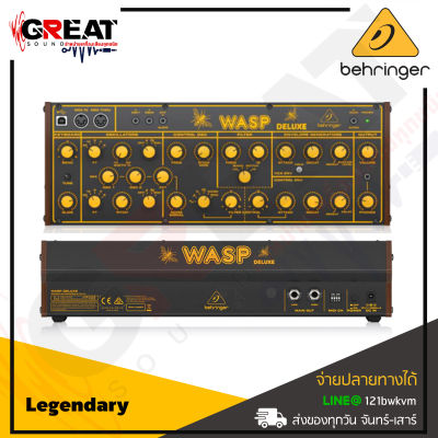 BEHRINGER WASP DELUXE Legendary Analog Synthesizer with Dual OSCs, Multi-Mode VCF, 16-Voice Poly Chain and Eurorack Format  ( สินค้าใหม่แกะกล่อง รับประกันบูเซ่ )