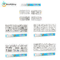 Tootplay ม้วนวาดรูปสำหรับเด็ก,ม้วน Kertas Mewarnai ภาพวาด DIY เหนียวขนาด35X12.6นิ้วของเล่นเพื่อการศึกษาสำหรับ Kado Ulang Tahun เด็กหญิงเด็กชาย