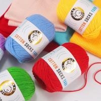 Hot sell 3 Strands Yarn Milk Cotton Wool Thread DIY Doll Sweater Scarf Hat Cotton Yarn Acrylic Bulked Thread