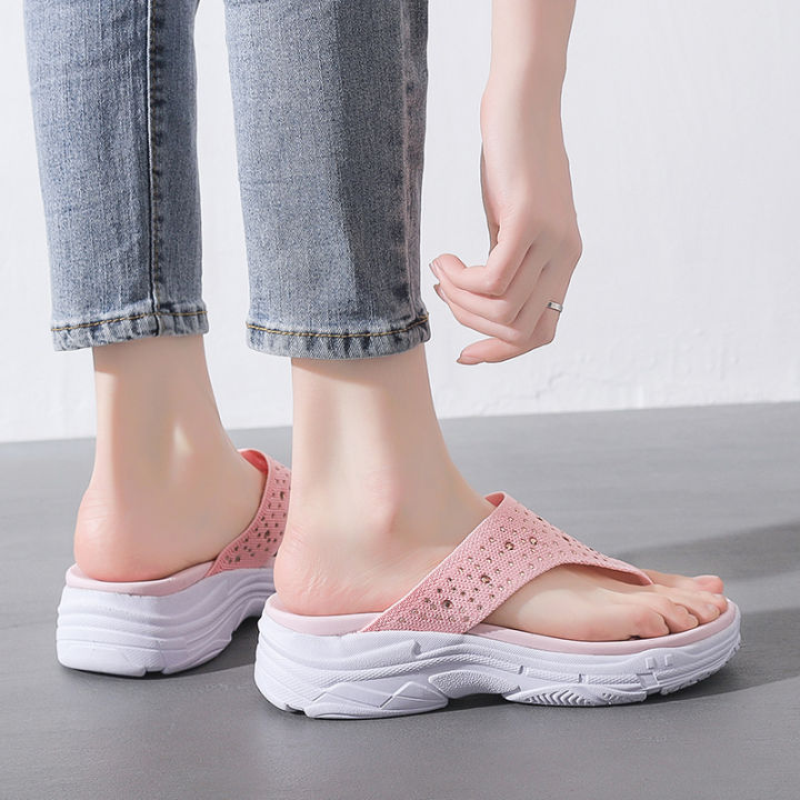 skechers-รองเท้าแตะผู้หญิง-on-the-go-gowalk-arch-fit-รองเท้าแตะส้นสูงผู้หญิง-รองเท้าแตะ-ประดับพลอยเทียม-pink