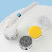 ♕◎ↂ 6XDE Portable Handle Scrub Brush for Cleaning Motorized Shower Scrubber Electric Spin Scrubber Cordless for Bathroom Kitchen