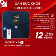 Cân điện tử sức khoẻ cao cấp Crenot Gofit X6 PRO - Hàng chính hãng