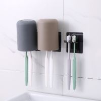 New Nordic Style Travel Portable Washing Cup Couple Bathroom Sets Plastic Good Morning Toothbrush Holder Storage Organizer Cup