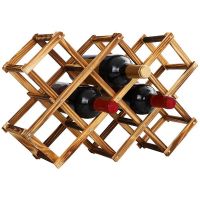 10 Bottles Wine Rack Capacity Foldable Wine Rack Countertop Wine Racks,Storage Wine Rack