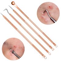 【cw】 1/4PCS Acne Removal Needles Pimple Blemish Blackhead Remove Spoons Face Tools Facial Pore Cleaner 【hot】